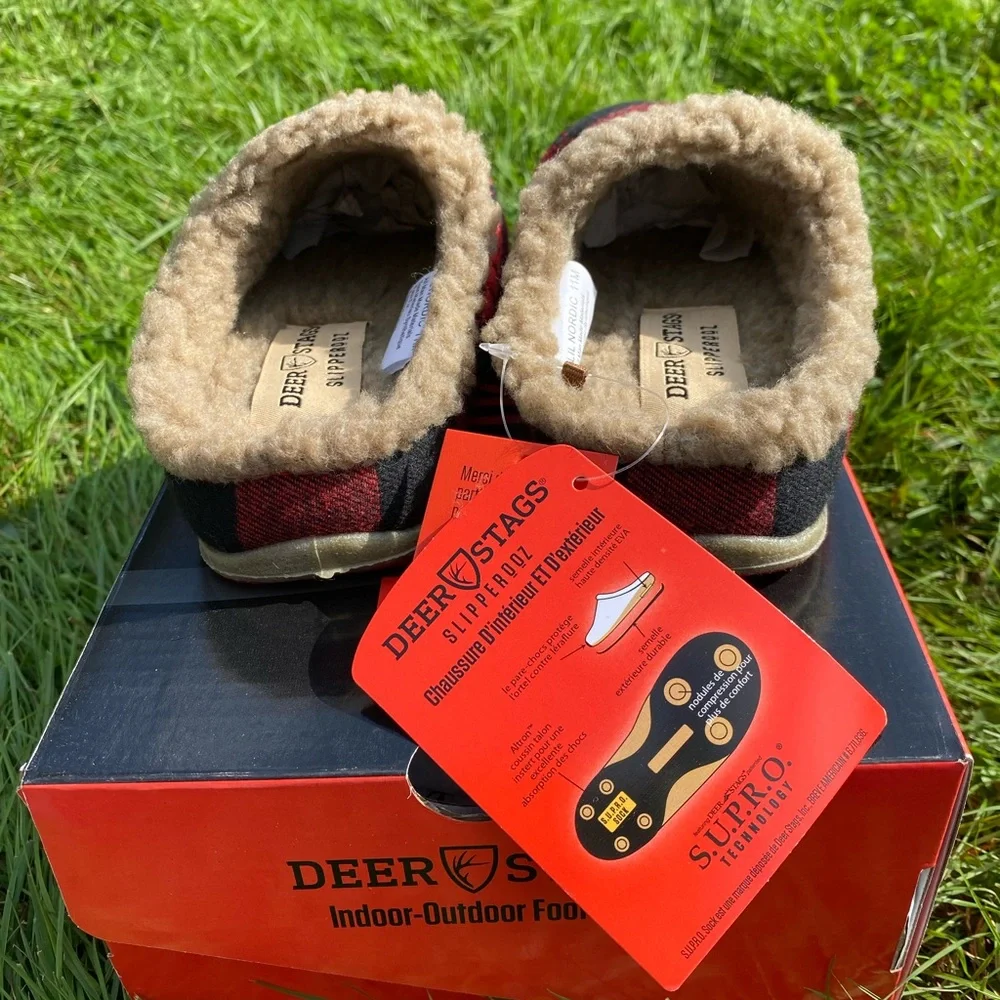 🆕 Deer Stags Kid's Lil Nordic Check Faux Shearling
